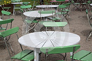 Cafe Table and Chairs; KingÃ¢â¬â¢s, Garden - Kungstradgarden Stockholm